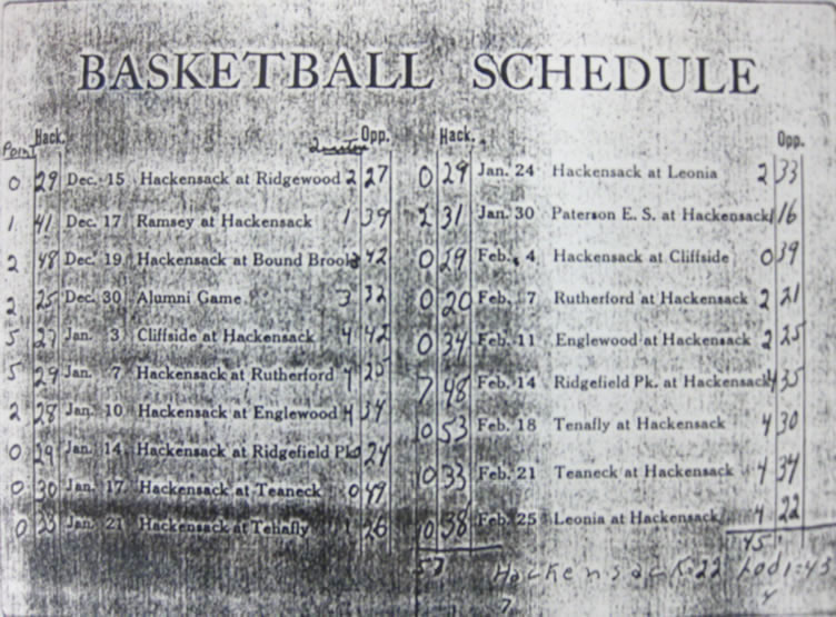 Basketball Schedule